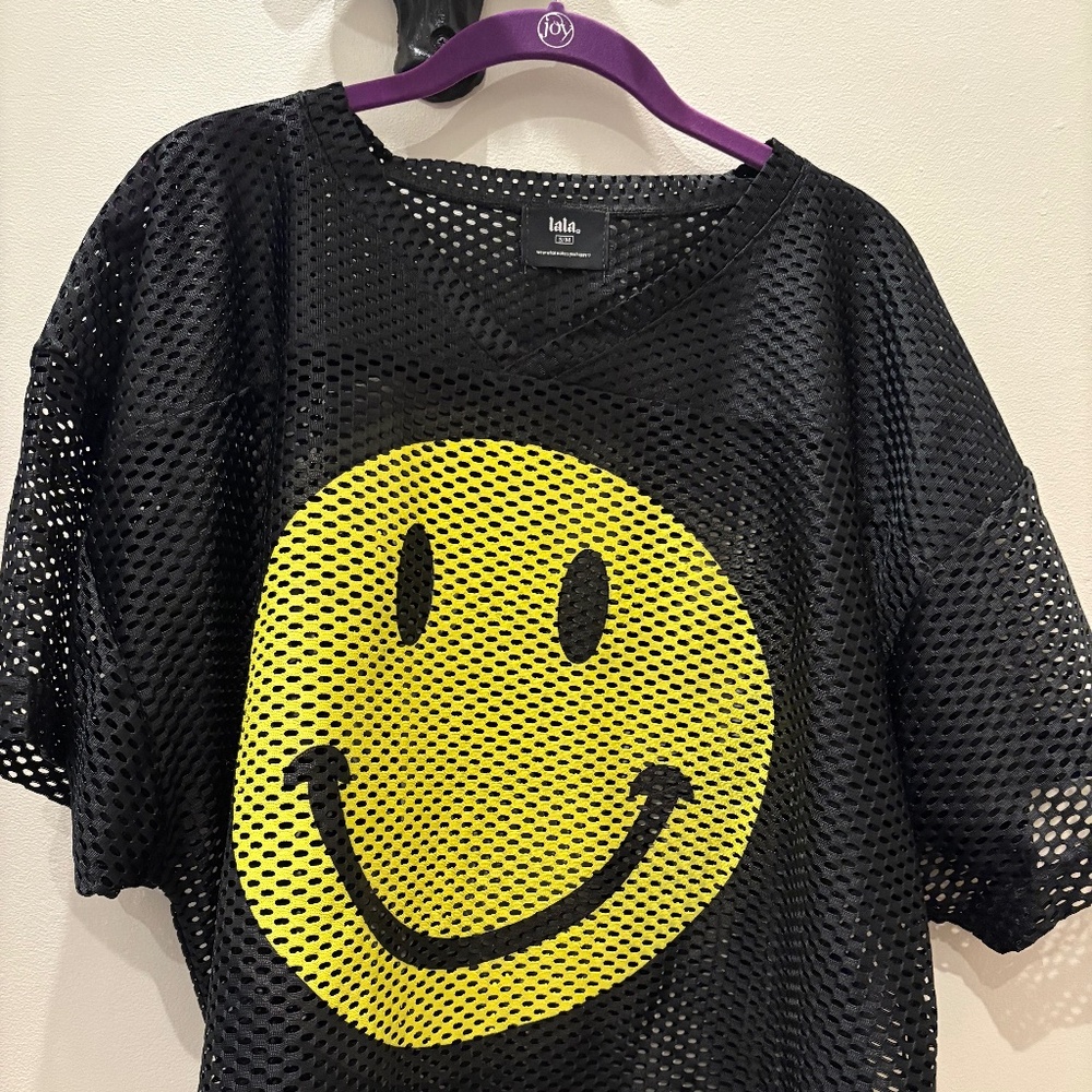 Dressed in LALA mesh crop top